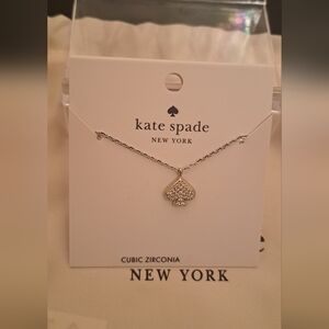 Kate Spade Silver Spade Pendant Necklace NWT, Dust bag included.